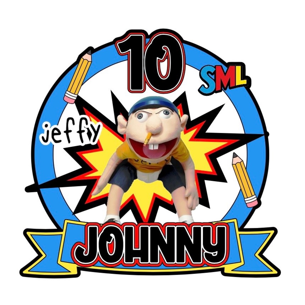 Funny character Jeffy Puppet custom cake topper